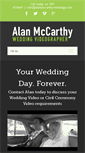 Mobile Screenshot of alanmccarthyweddings.com